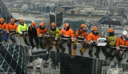 Skyscraper workers