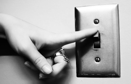 turning off lights
