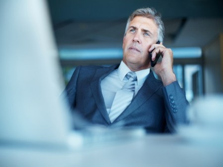 Businessman on the phone