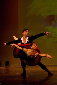 Ballerina Erina Takahashi from English National Ballet and her partner Yosvani Ramos