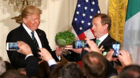 Ena Kenny and Donald Trump, Patrick's Day