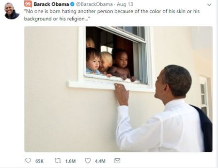 Barack Obama Nelso Mandela tweet