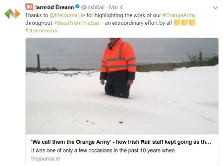 Orange Army - Irish Rail